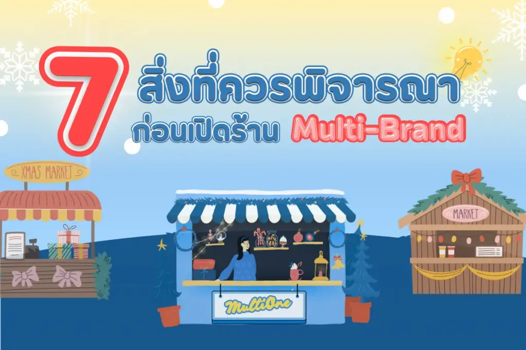 7 สิ่งที่ควรพิจารณาก่อนเปิดร้านมัลติแบรนด์